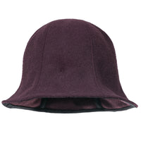 ililily Wool-Blend Solid Color Floppy Round Top Fedora Soft Bucket Hat