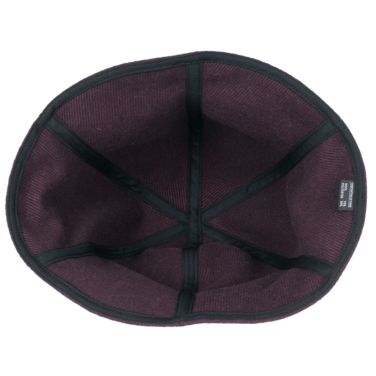 ililily Wool-Blend Solid Color Floppy Round Top Fedora Soft Bucket Hat