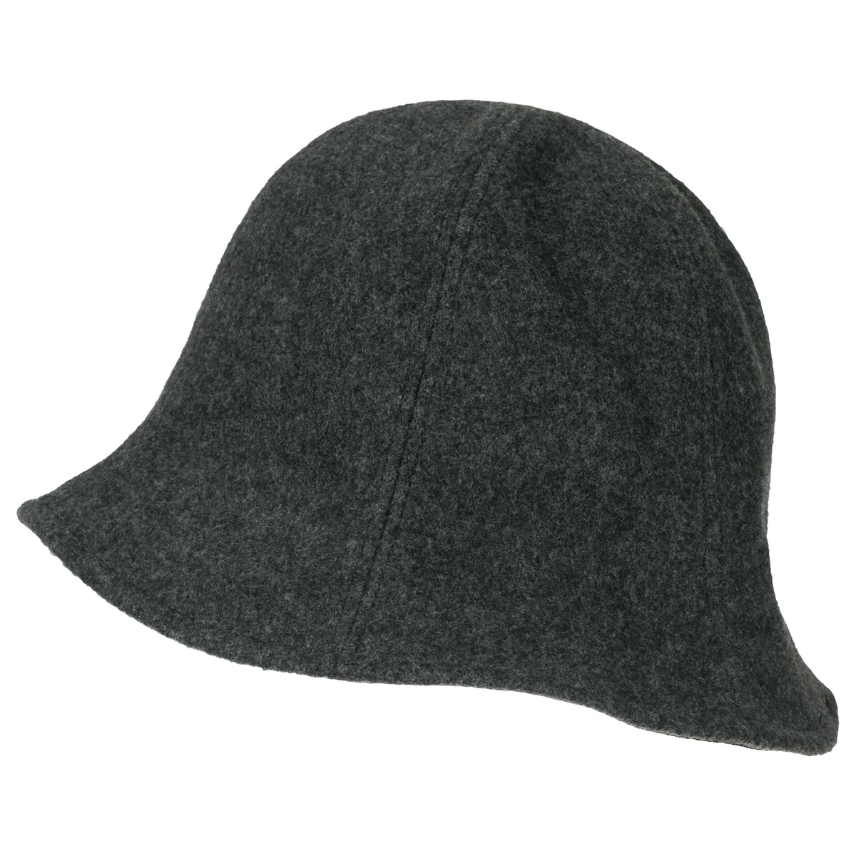 ililily Wool-Blend Solid Color Floppy Round Top Fedora Soft Bucket Hat