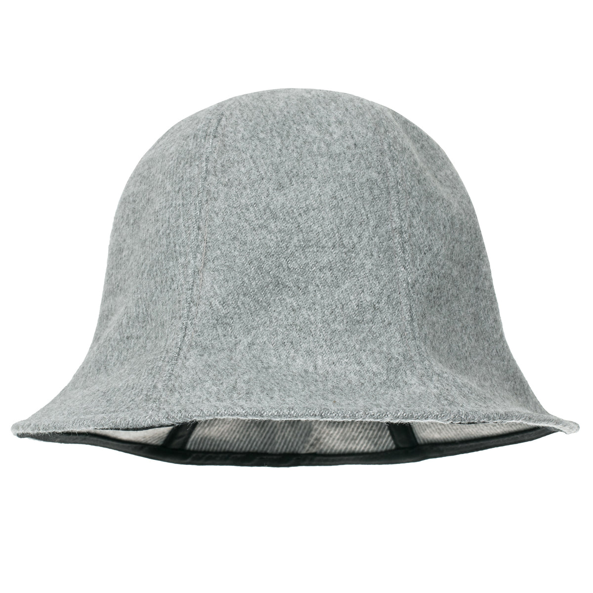 ililily Wool-Blend Solid Color Floppy Round Top Fedora Soft Bucket Hat