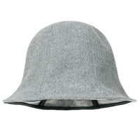 ililily Wool-Blend Solid Color Floppy Round Top Fedora Soft Bucket Hat