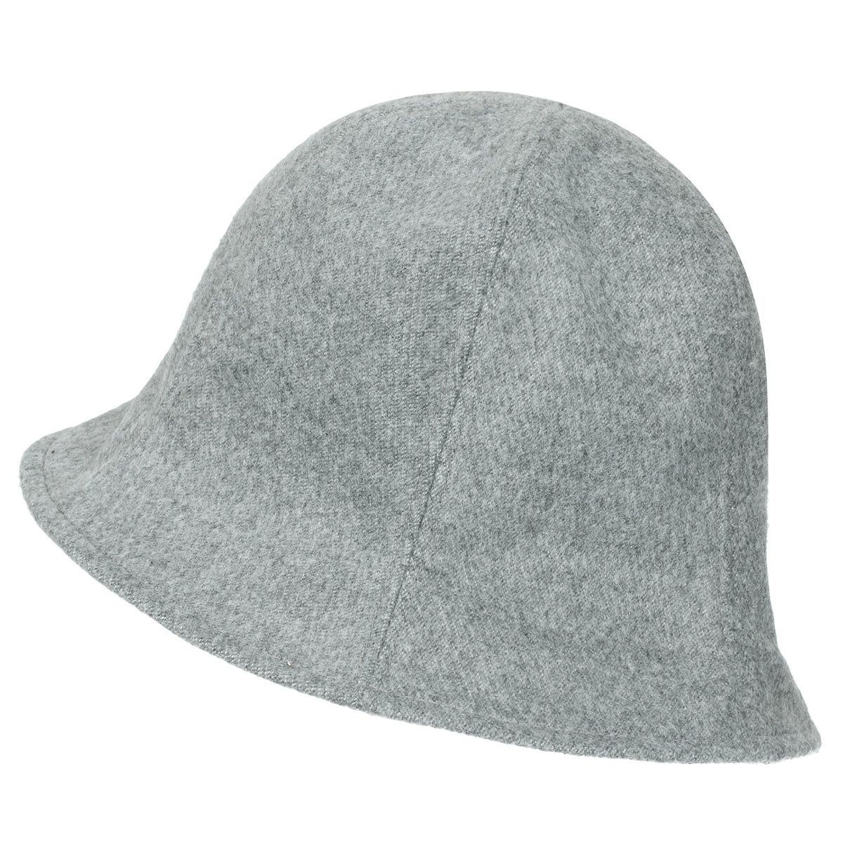 ililily Wool-Blend Solid Color Floppy Round Top Fedora Soft Bucket Hat