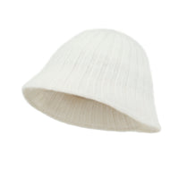 ililily Crochet Knitted Angora Blended Fedora Color Winter Bucket Hat
