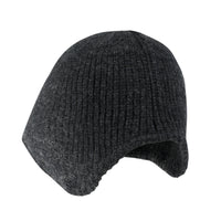 ililily Crochet Asymmetrical Brim Wool Blended Fedora Color Winter Bucket Hat