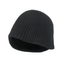 ililily Crochet Asymmetrical Brim Wool Blended Fedora Color Winter Bucket Hat
