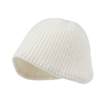 ililily Crochet Asymmetrical Brim Wool Blended Fedora Color Winter Bucket Hat