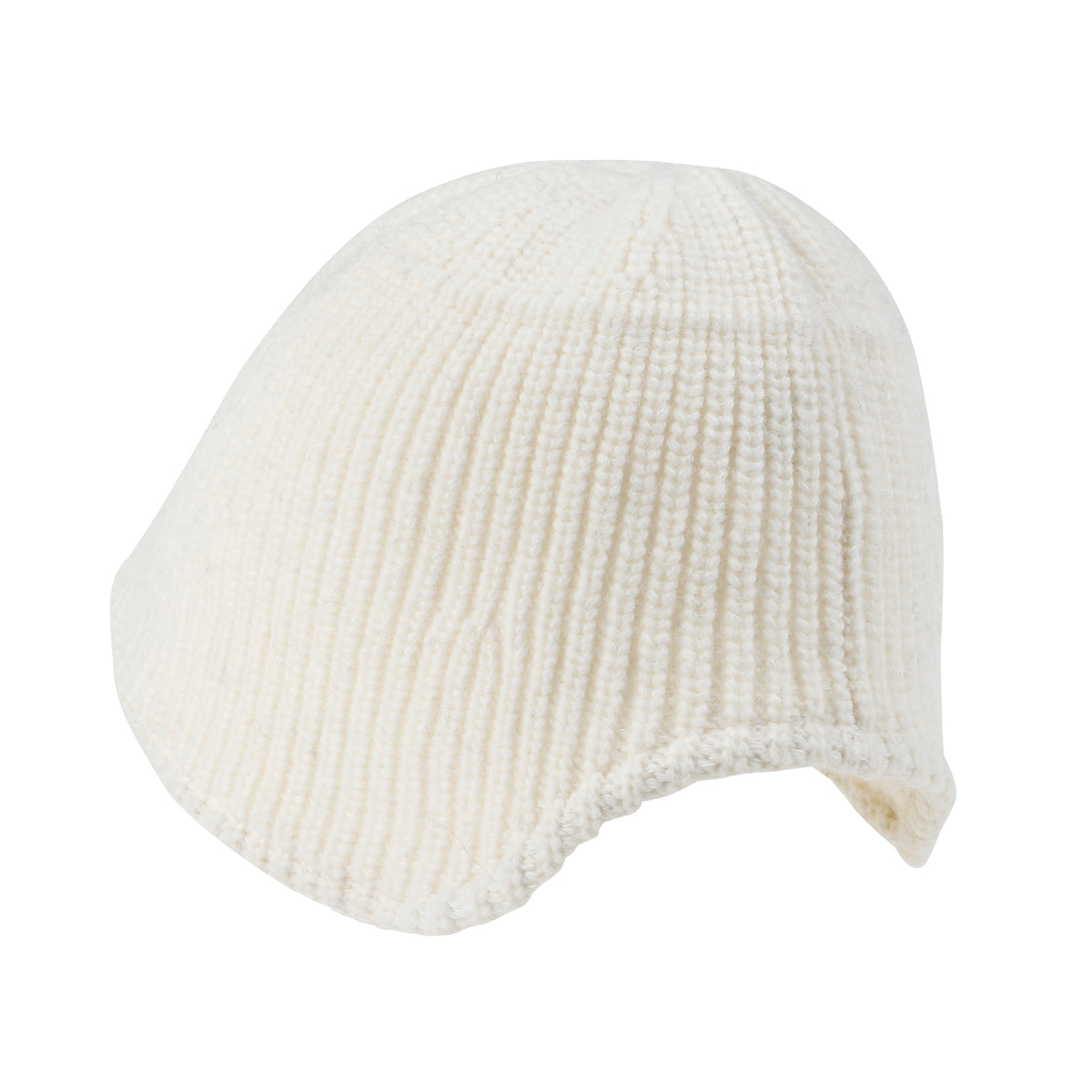 ililily Crochet Asymmetrical Brim Wool Blended Fedora Color Winter Bucket Hat