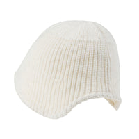 ililily Crochet Asymmetrical Brim Wool Blended Fedora Color Winter Bucket Hat