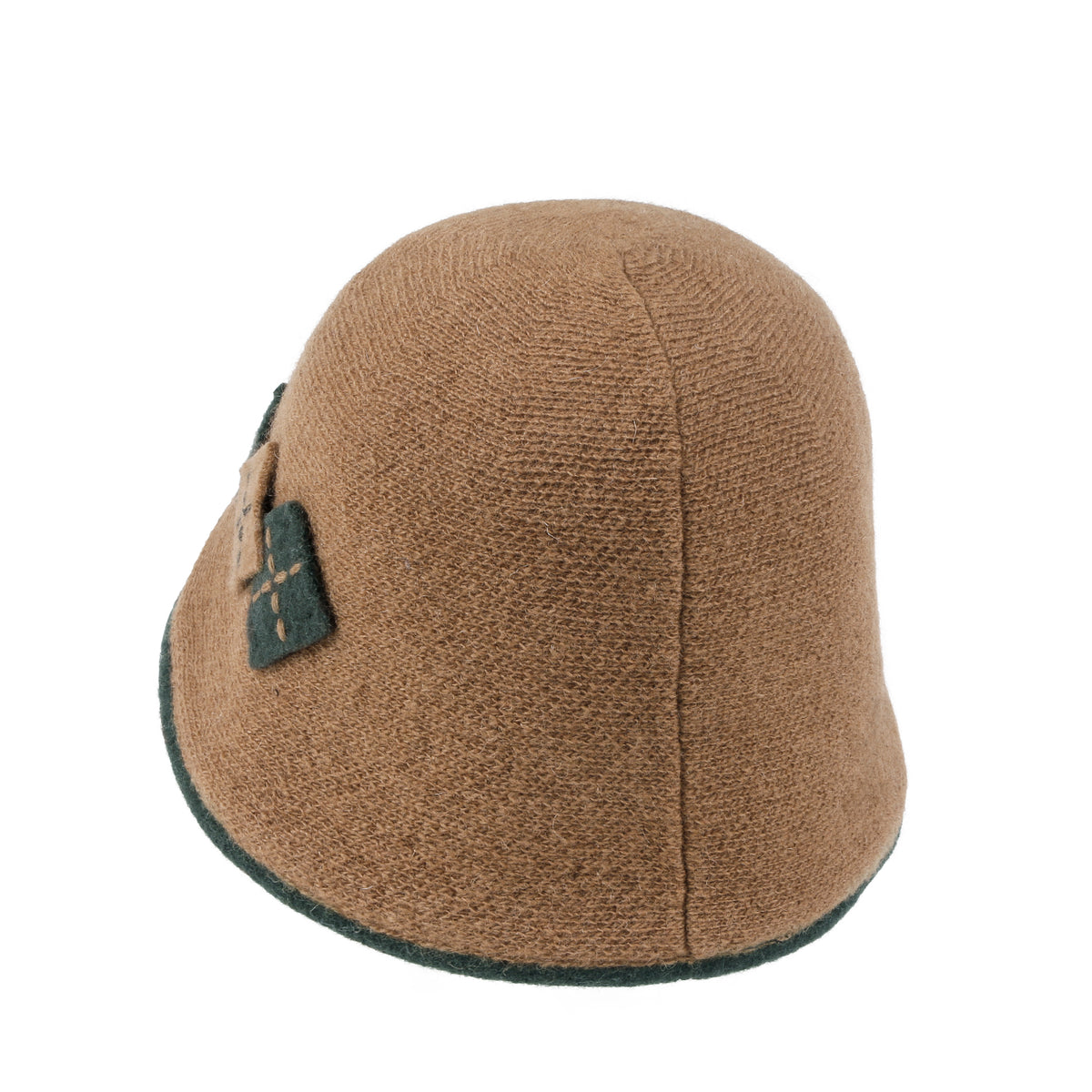 ililily Diamond Shape Knitted Wool Blended Bucket Hat Foldable Winter Bowler Hat