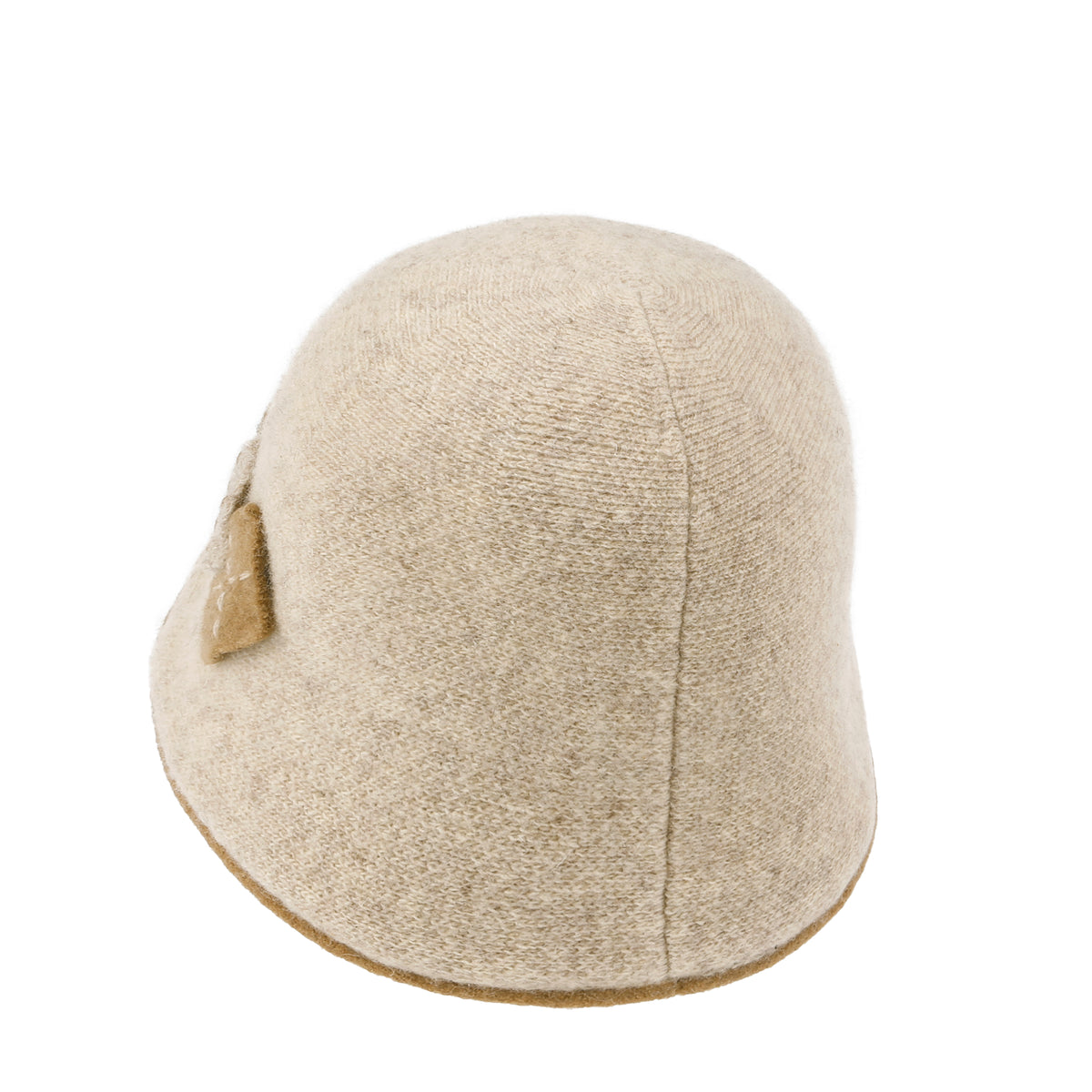 ililily Diamond Shape Knitted Wool Blended Bucket Hat Foldable Winter Bowler Hat