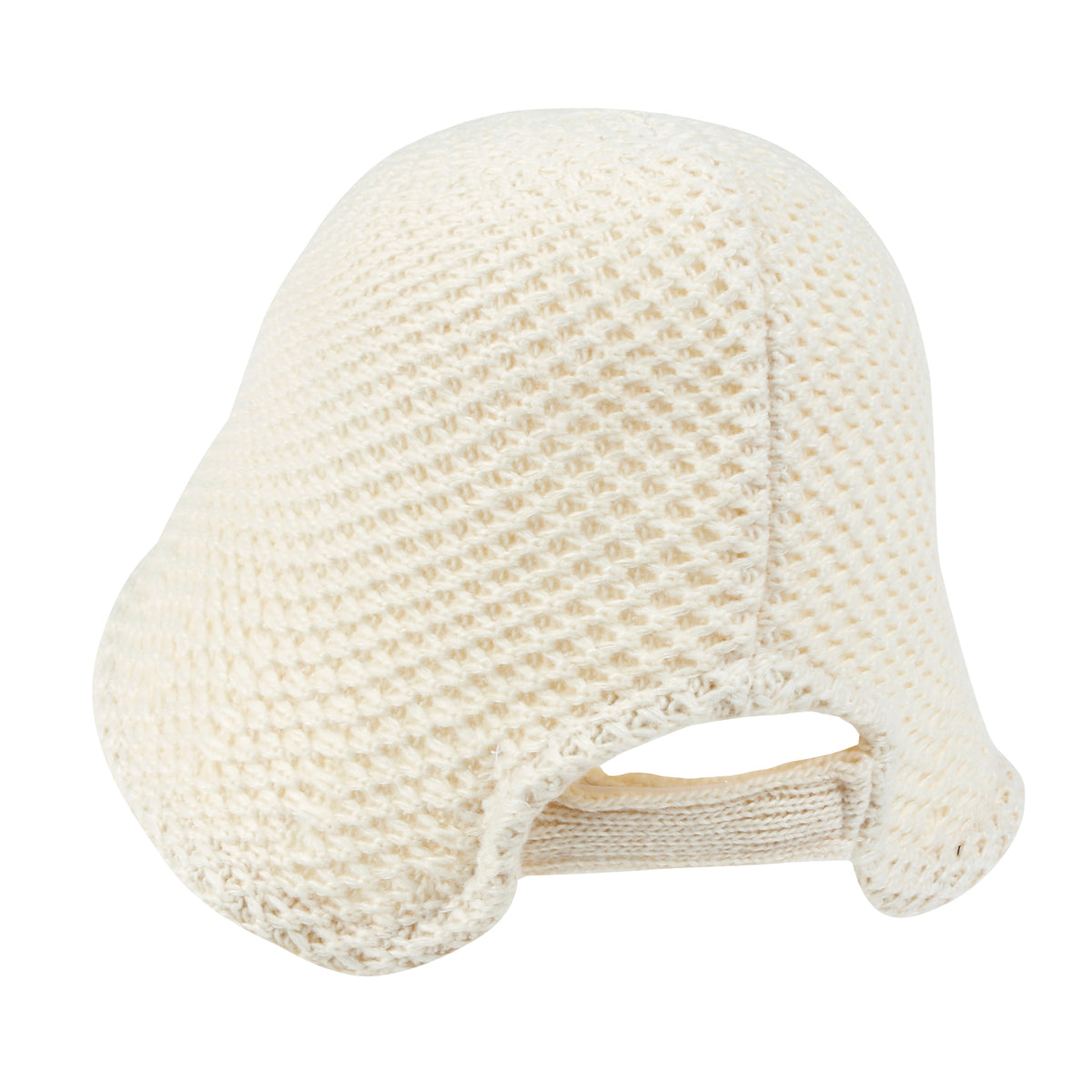 ililily Crochet Asymmetrical Brim Wool Blended Bucket Hook And Loop Winter Hat