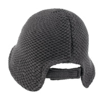 ililily Crochet Asymmetrical Brim Wool Blended Bucket Hook And Loop Winter Hat