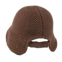ililily Crochet Asymmetrical Brim Wool Blended Bucket Hook And Loop Winter Hat