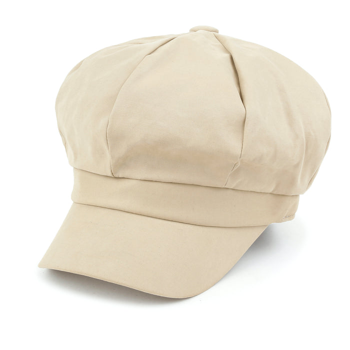 ililily Classic Newsboy Cabbie Cap 8-panel Duck Bill Flat Hunting Hat