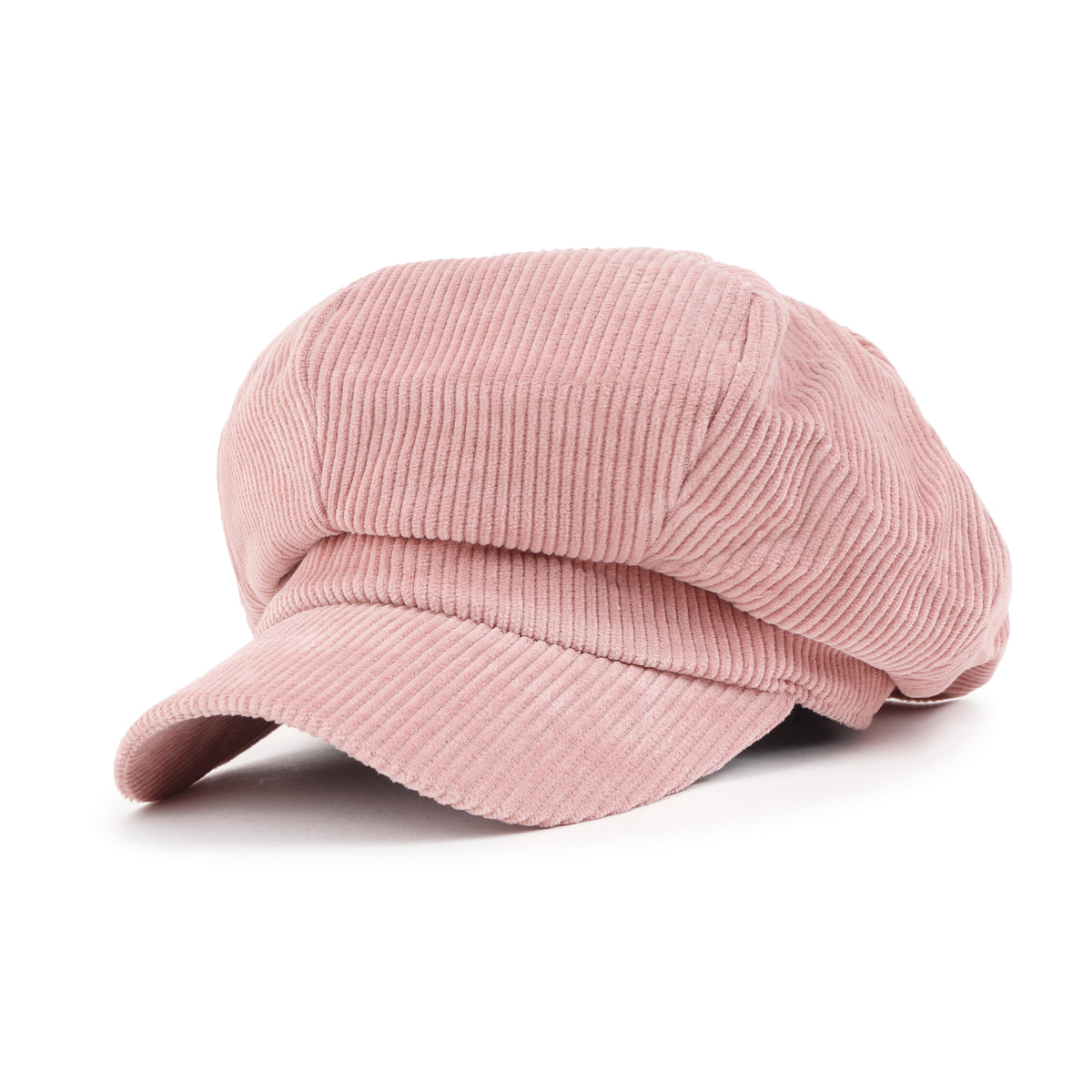 ililily Washed Cotton Newsboy Cabbie Cap Corduroy Duck Bill Flat Hunting Hat