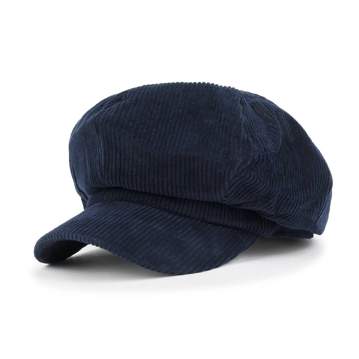 ililily Washed Cotton Newsboy Cabbie Cap Corduroy Duck Bill Flat Hunting Hat