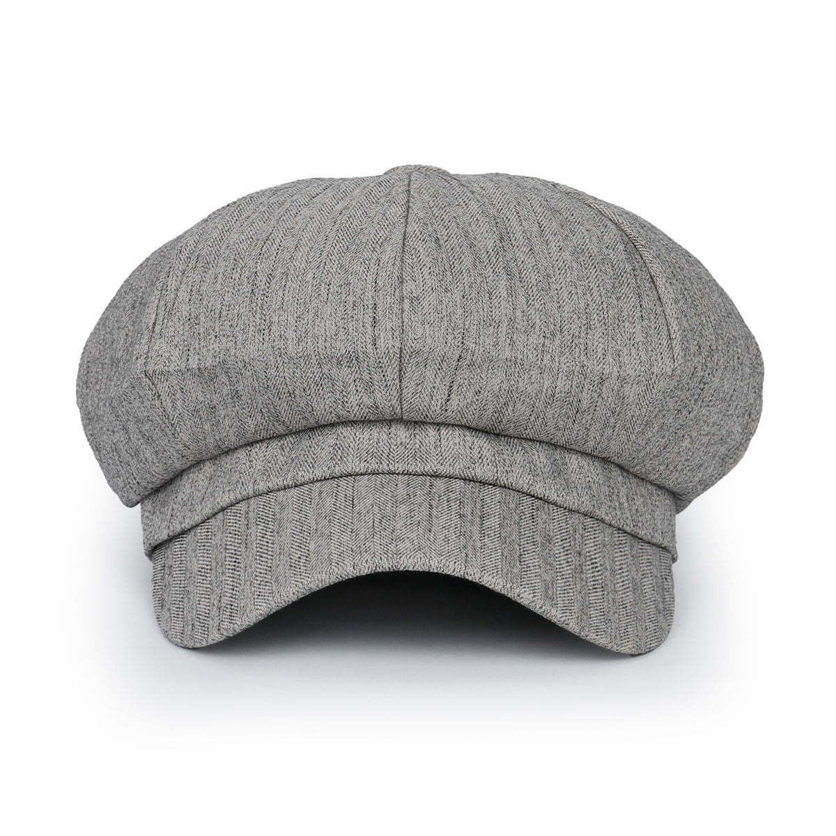 ililily Washed Cotton Newsboy Cabbie Cap Herringbone Duck Bill Flat Hunting Hat