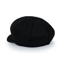 ililily Washed Cotton Newsboy Cabbie Cap Herringbone Duck Bill Flat Hunting Hat