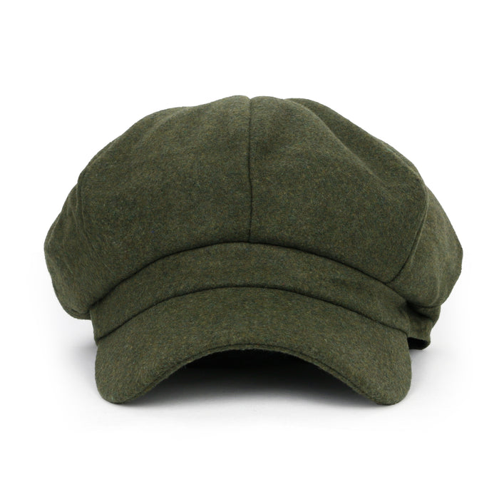 ililily Wool Blend Newsboy Cabbie Cap Baker Boy Ivy Duck Bill Flat Hunting Hat