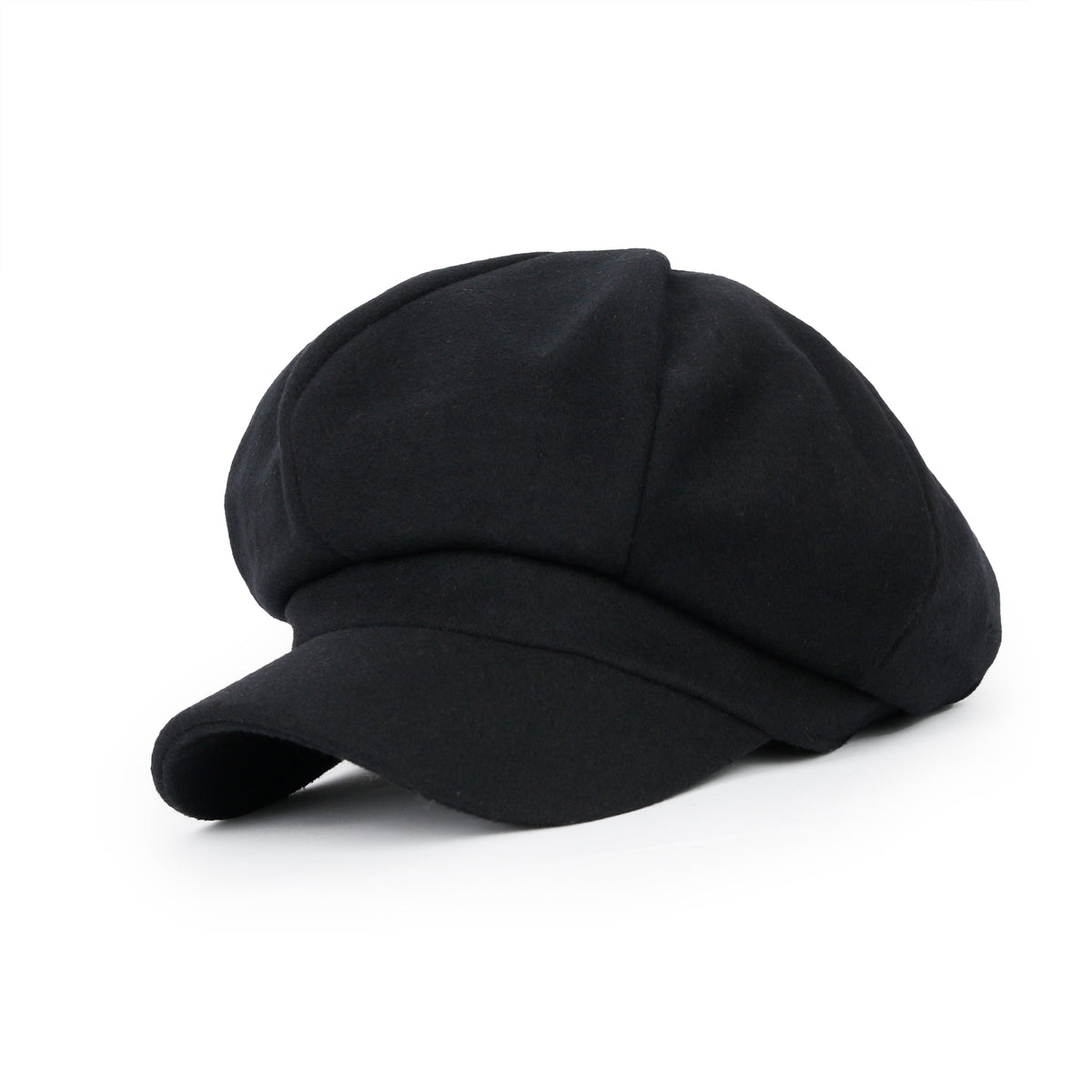 ililily Wool Blend Newsboy Cabbie Cap Baker Boy Ivy Duck Bill Flat Hunting Hat