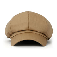 ililily Cotton Newsboy Cabbie Cap Baker Boy Ivy Duck Bill Flat Hunting Hat