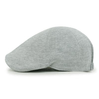 ililily Soft Jersey Cotton Newsboy Flat Cap Ivy Stretch-fit Driver Hunting Hat