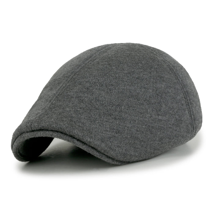 ililily Soft Jersey Cotton Newsboy Flat Cap Ivy Stretch-fit Driver Hunting Hat