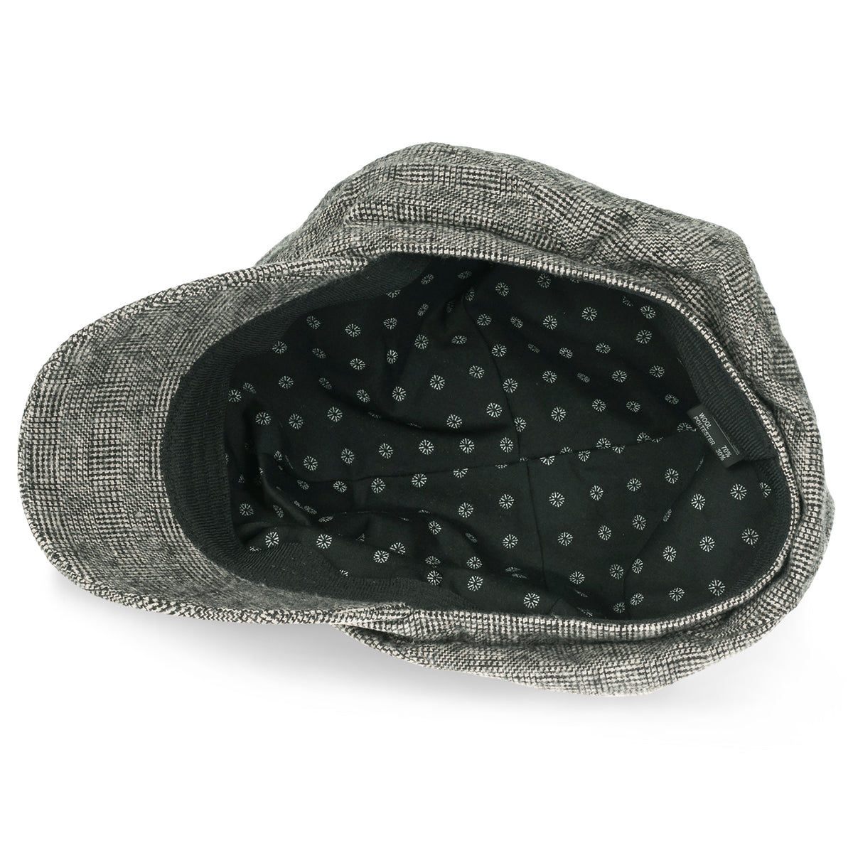 ililily 6-Pannel District Check Newsboy Cabbie Cap Wool Duck Bill Hunting Hat