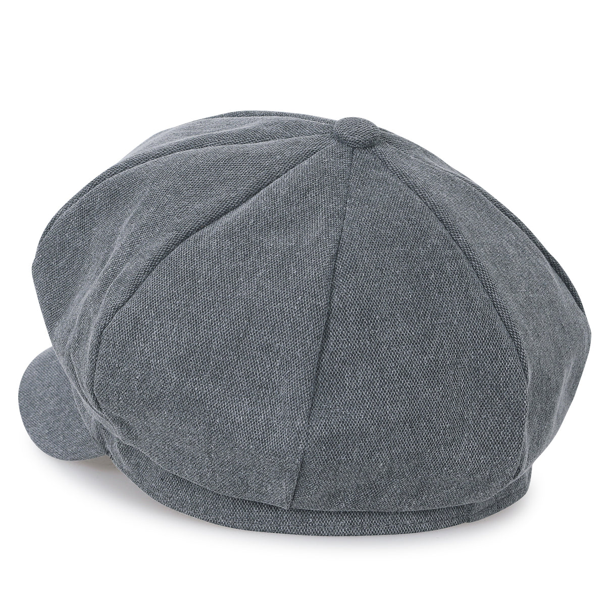 ililily 8-Panel Solid Color Newsboy Cabbie Cap Duck Bill Flat Hunting Hat