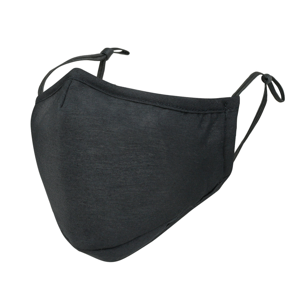 ililily Black Cotton Washable Nose Wired Face Mask Filter Pocket Wide Cover With Filter