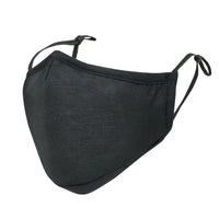ililily Black Cotton Washable Nose Wired Face Mask Filter Pocket Wide Cover With Filter