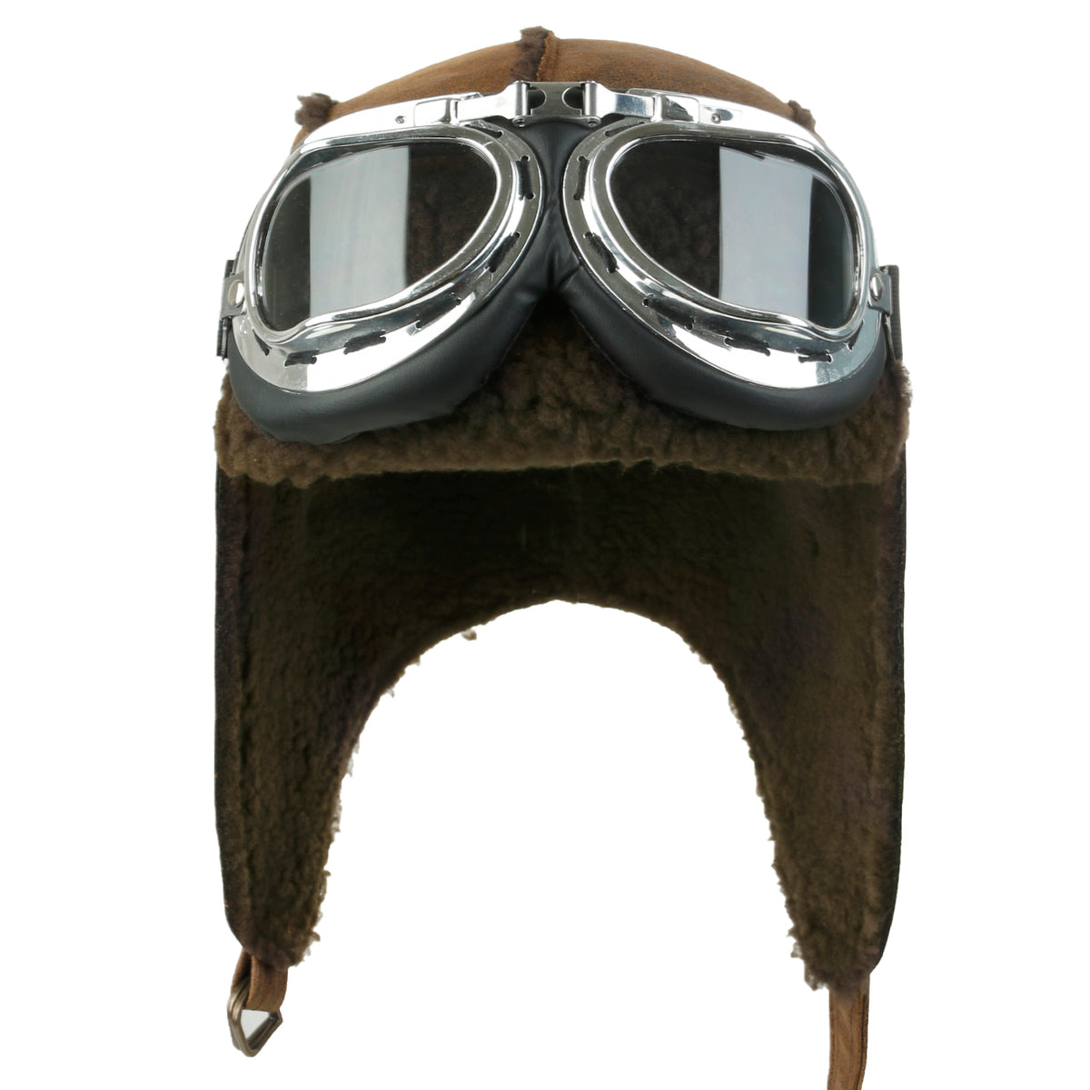 ililily Aviator Hat Winter Snowboard Fur Ear Flaps Trooper Trapper Pilot Goggles