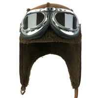 ililily Aviator Hat Winter Snowboard Fur Ear Flaps Trooper Trapper Pilot Goggles