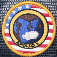 ililily NASA Meatball Logo Embroidery Baseball Cap Apollo 1 Patch Trucker Hat