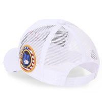 ililily NASA Meatball Logo Embroidery Baseball Cap Apollo 1 Patch Trucker Hat