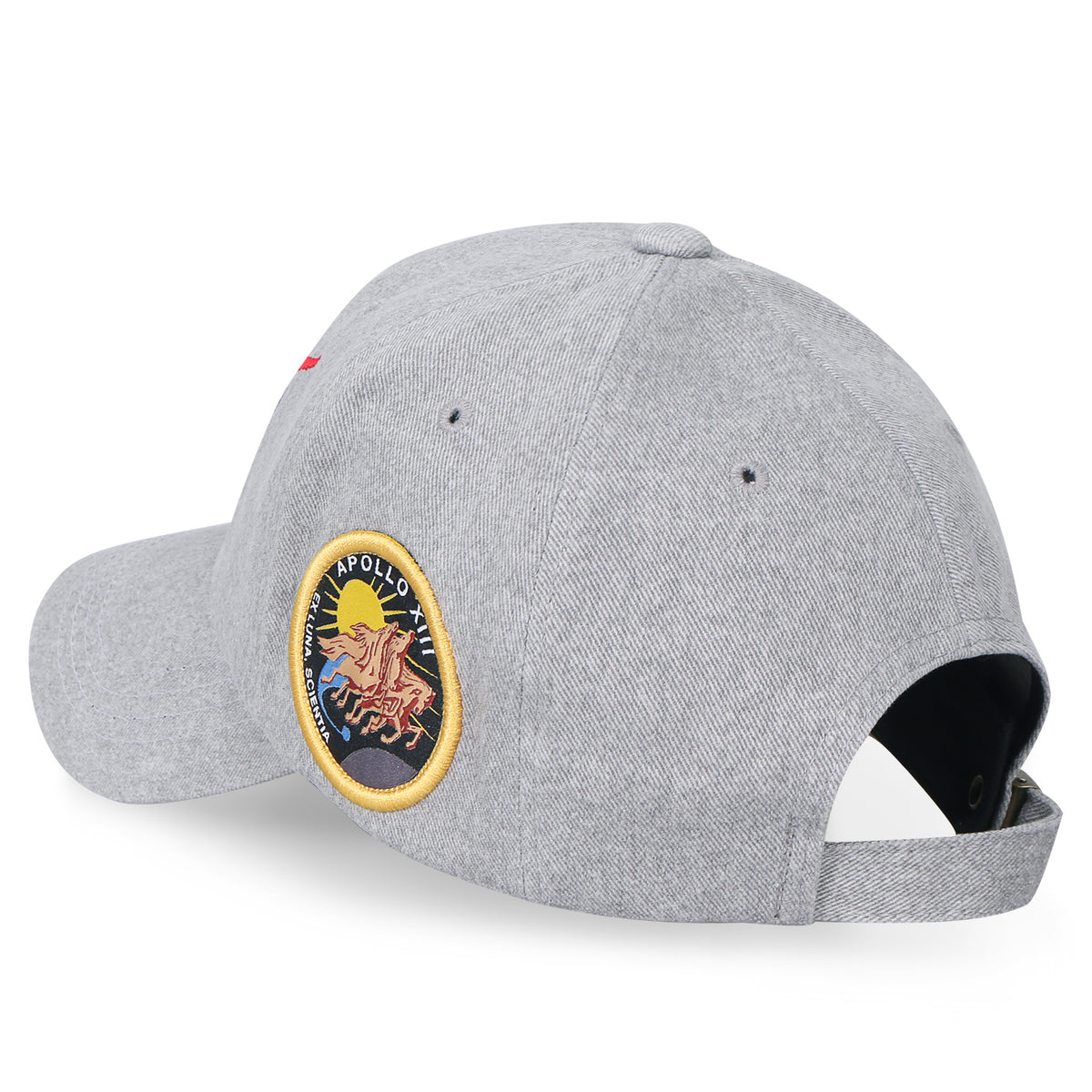 ililily NASA Meatball Logo Embroidery Baseball Cap Apollo 13 Patch Trucker Hat