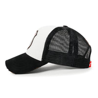 ililily PREMIUM Route 66 Embroidery Baseball Cap Cotton Vintage Trucker Hat