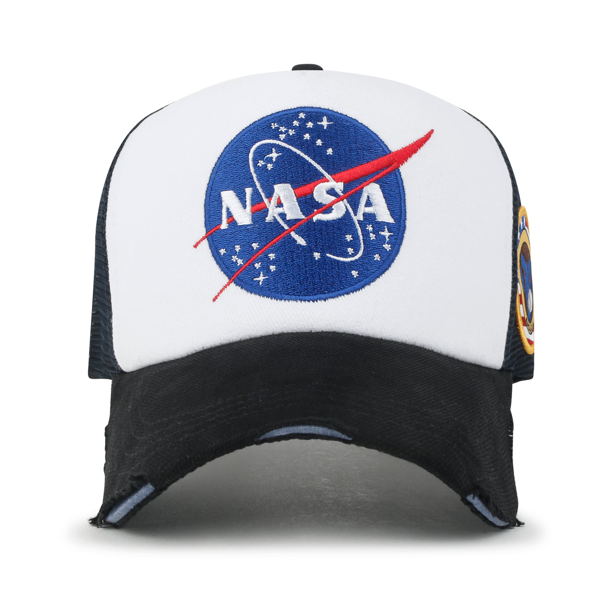 ililily PREMIUM NASA Meatball Logo Embroidery Large Baseball Cap Apollo 1 Patch Hat