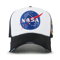 ililily PREMIUM NASA Meatball Logo Embroidery Large Baseball Cap Apollo 1 Patch Hat