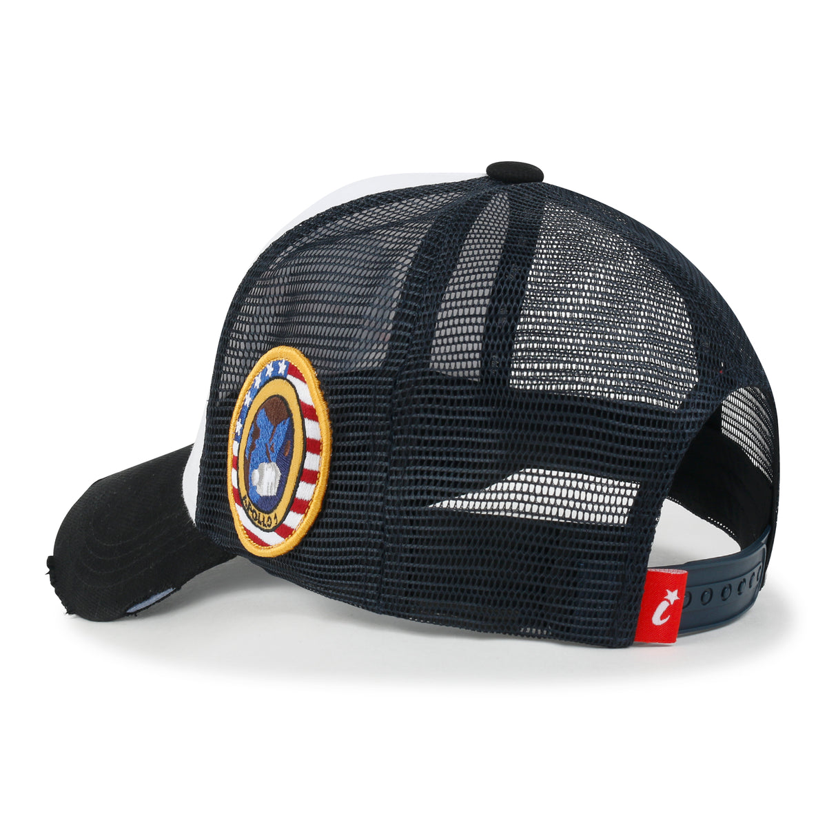 ililily PREMIUM NASA Meatball Logo Embroidery Large Baseball Cap Apollo 1 Patch Hat