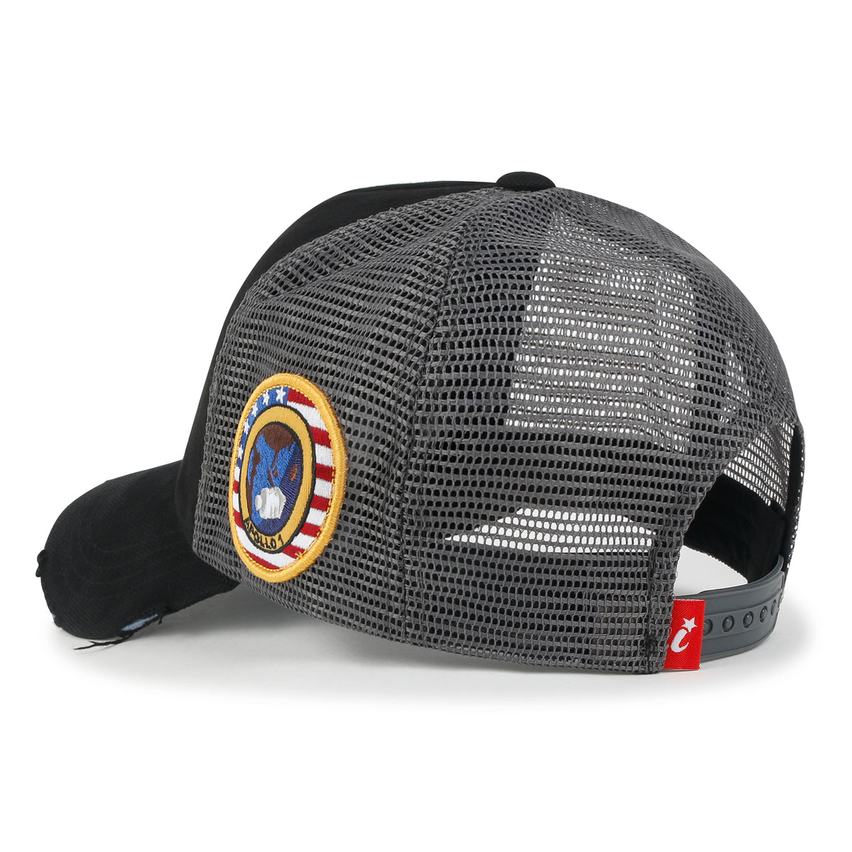 ililily PREMIUM NASA Meatball Logo Embroidery Large Baseball Cap Apollo 1 Patch Hat