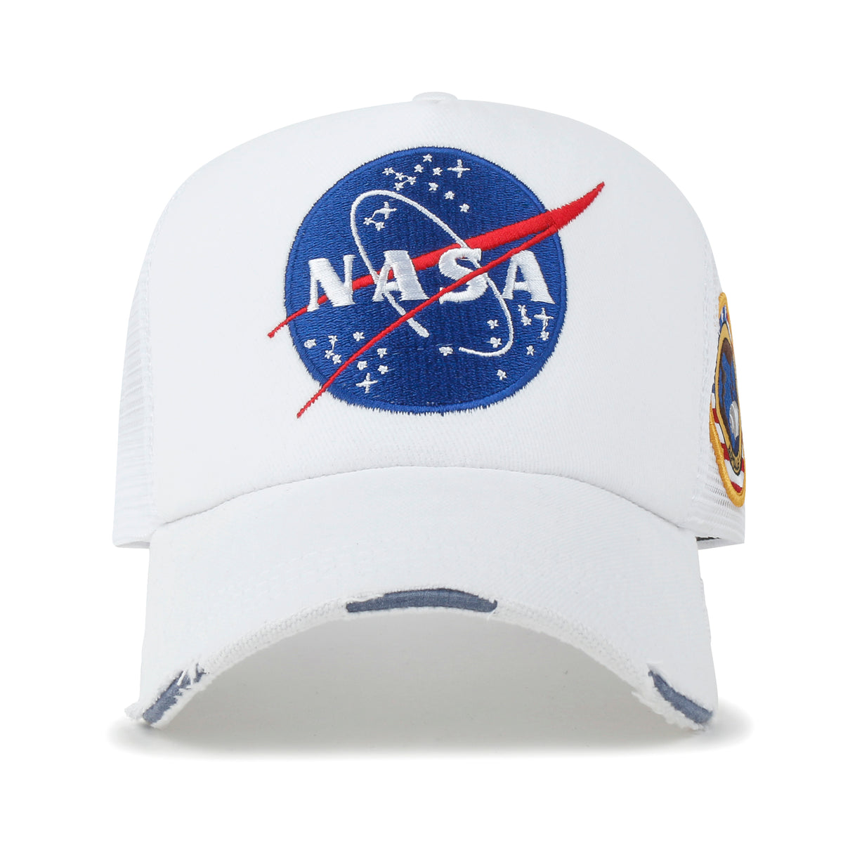 ililily PREMIUM NASA Meatball Logo Embroidery Large Baseball Cap Apollo 1 Patch Hat