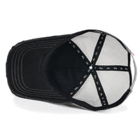 Premium Distressed Mesh Trucker Hat, Contrast Stitch Blank Cap