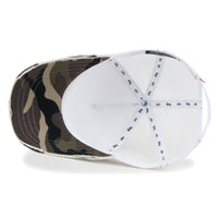Premium Distressed Mesh Trucker Hat, Contrast Stitch Blank Cap