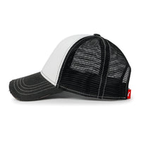 Premium Distressed Mesh Trucker Hat, Contrast Stitch Blank Cap