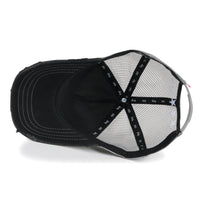 ililily Premium Star Embroidery Structured Crown Vintage Trucker Hat