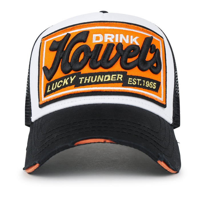 ililily Premium Howels Embroidery Structured Crown Vintage Baseball Cap