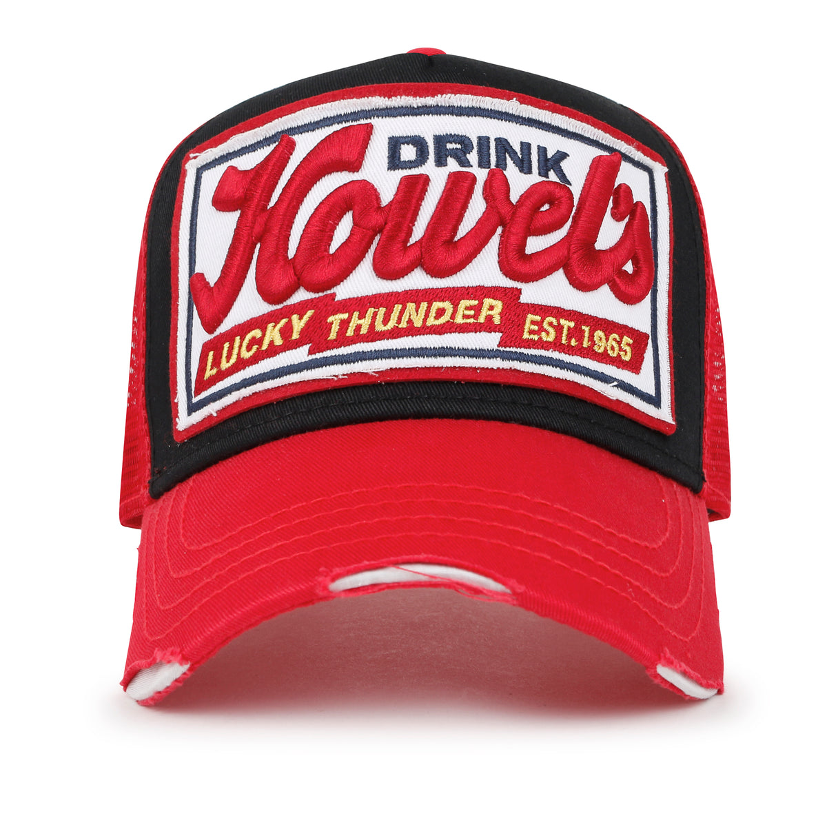 ililily Premium Howels Embroidery Structured Crown Vintage Baseball Cap
