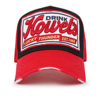 ililily Premium Howels Embroidery Structured Crown Vintage Baseball Cap