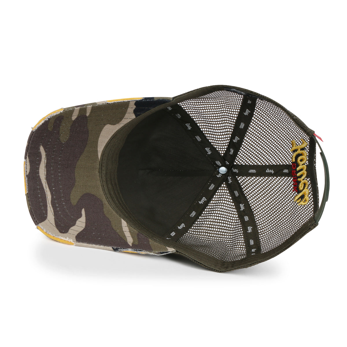 ililily Premium Howels Embroidery Structured Crown Vintage Baseball Cap